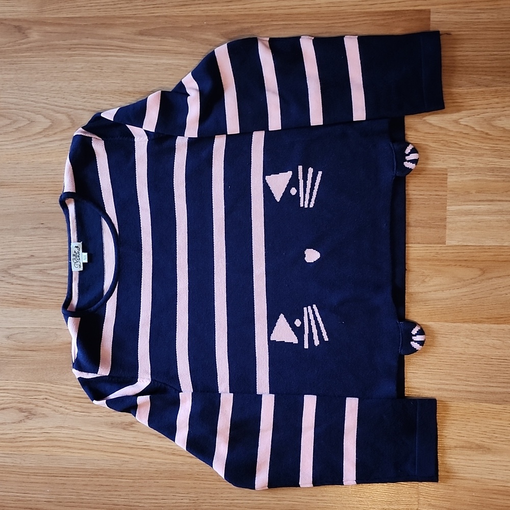 Girls Sweater Cat Design